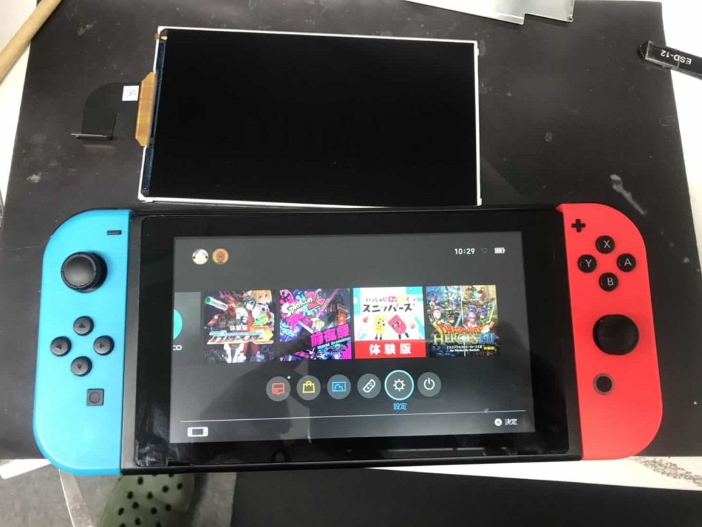 スイッチ液晶修理完了