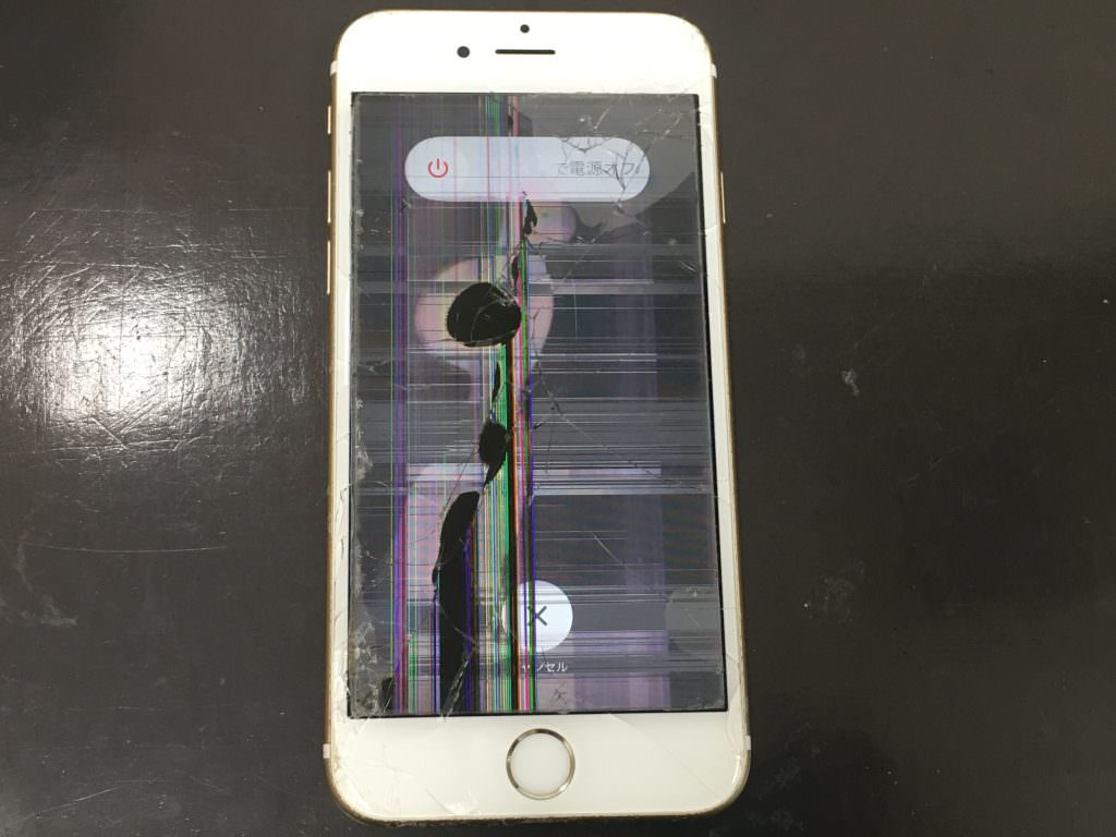 iPhone修理　大阪　中津　梅田　御堂筋　画面　ガラス　液晶　割れ　黒　線　シミ　使えない　操作できない　即日　データそのまま