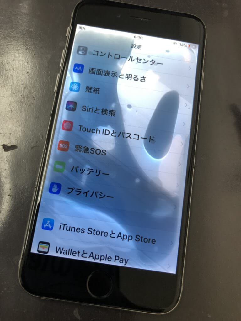 水没したiPhone6s