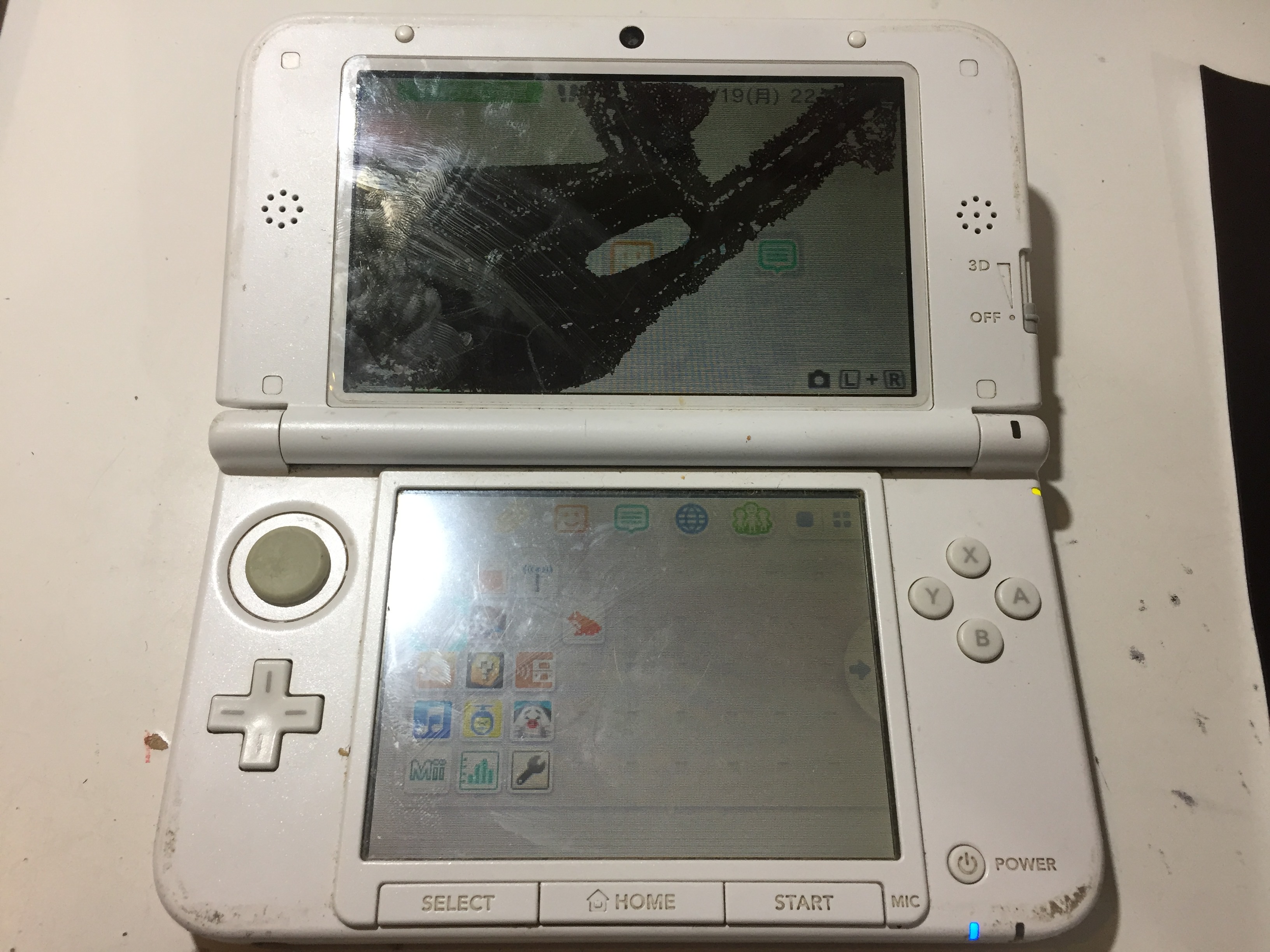 壊れた3DS