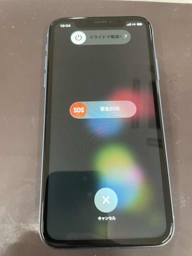 堺東　iPhoneXR　画面破損　修理後