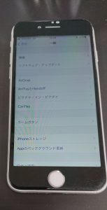 水没で液晶がチラつくiPhone7画面交換