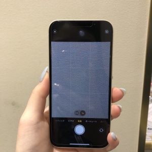 iPhone13修理後通常カメラ起動時