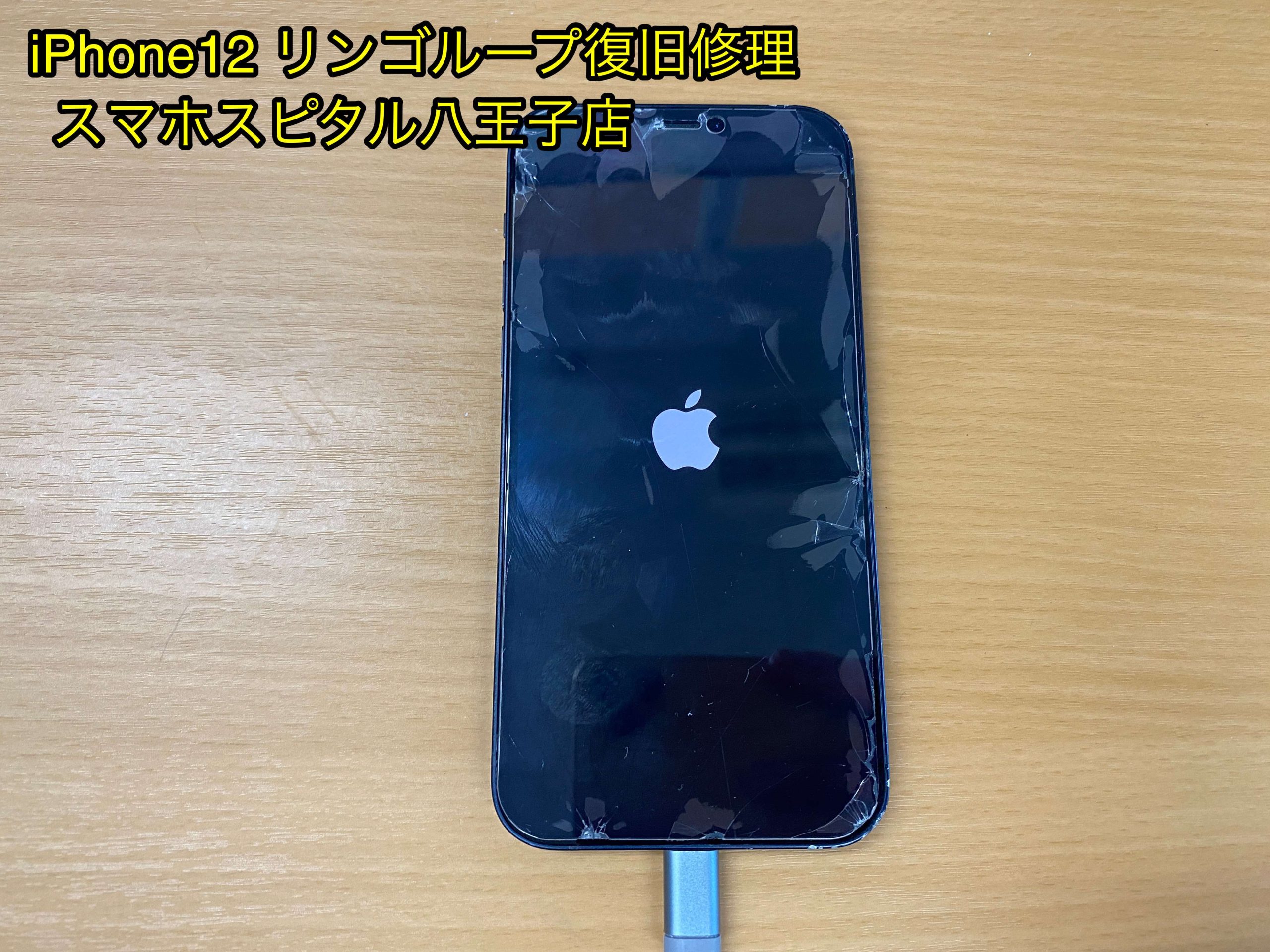 Apple iPhone 12 青　りんごループ　ジャンク品 Apple iPhone 12 青りんごループジャンク品