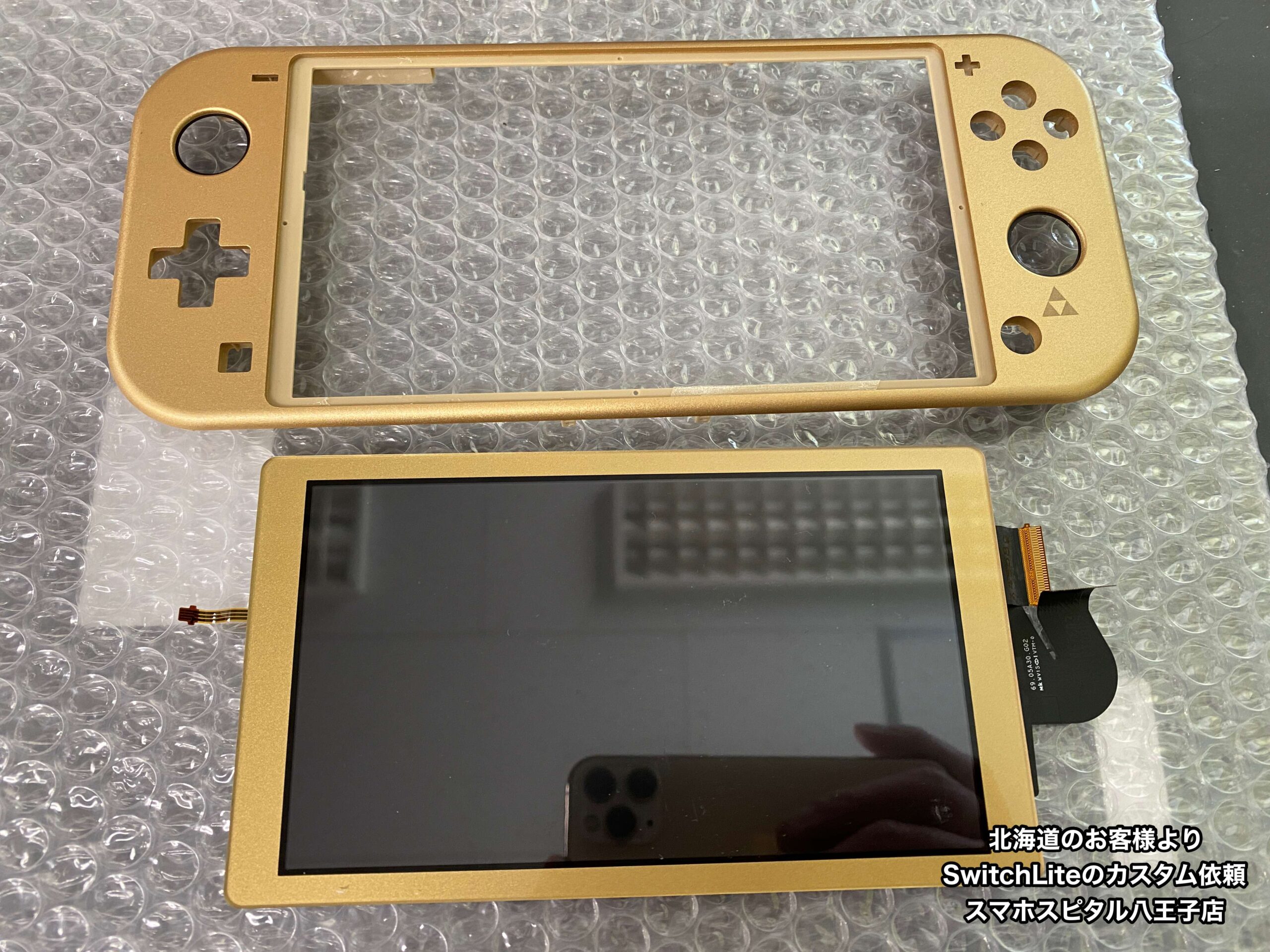 Switch Liteのボディを透明にしたかったので，分解して交換して