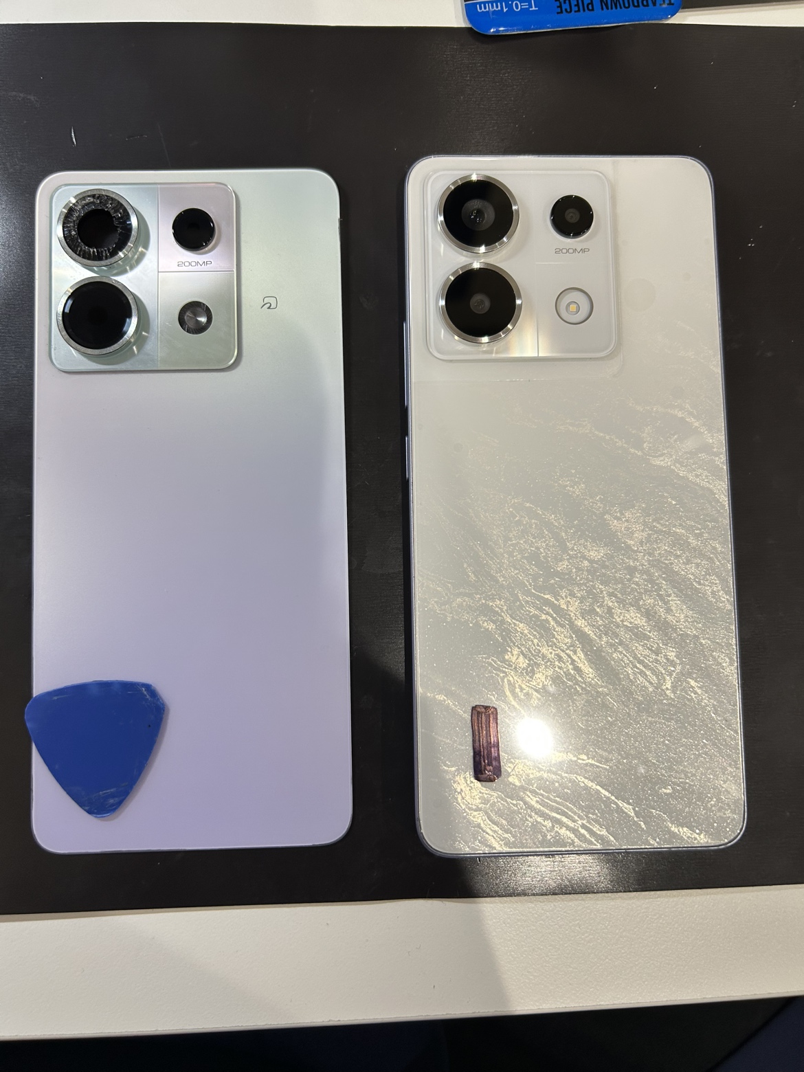 Xiaomi Redmi Note 13 Proのカメラレンズ割れ・背面パネル交換の修理で