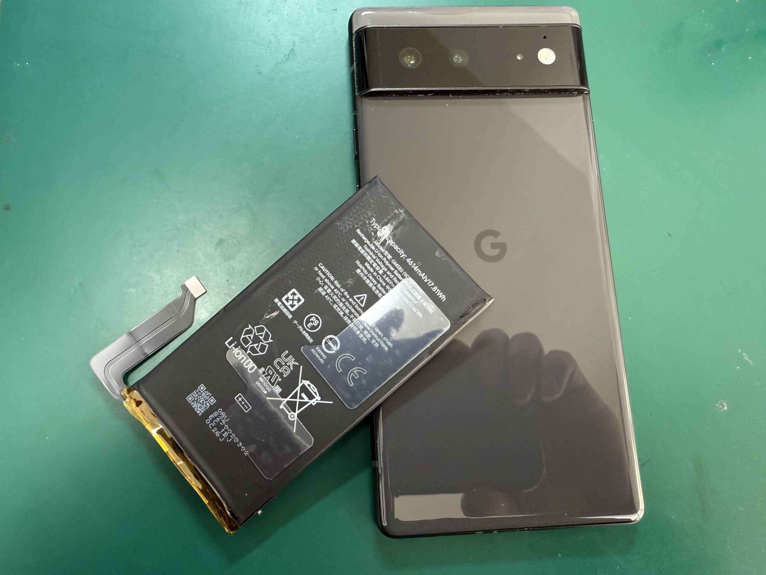 経年劣化でバッテリーの減りが早い Google pixel6のバッテリー