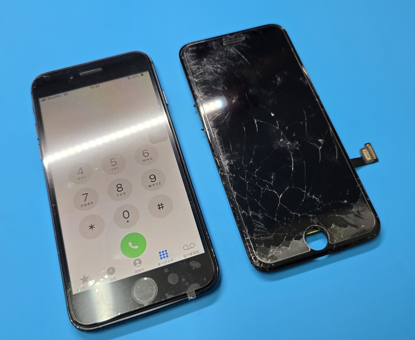 iPhone SE(第3世代)】バキバキに割れた画面もその場ですぐ直せ
