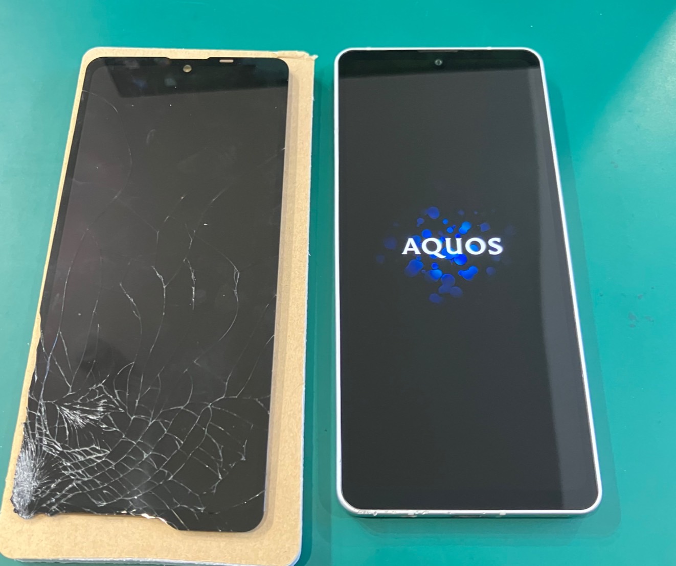 AQUOS Sense6s】AQUOSの画面割れ、液晶縦線の故障も即日修理出来