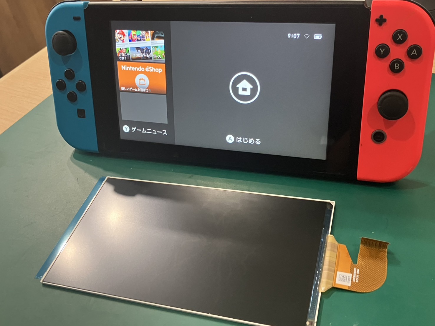 Nintendo Switch】Switchの液晶が割れてしまった！Switchの画面も即日