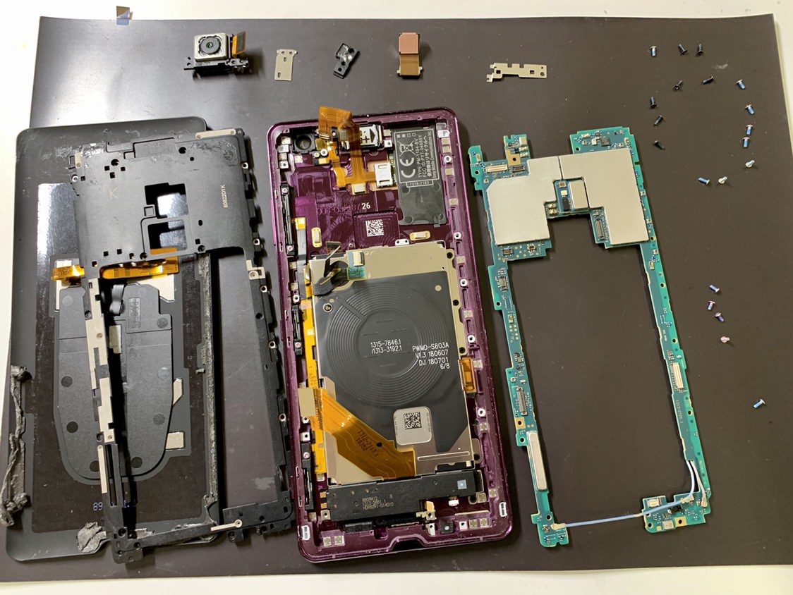 XperiaXZ3修理レポート】画面交換/ヒビ割れがストレス！その日のうちに