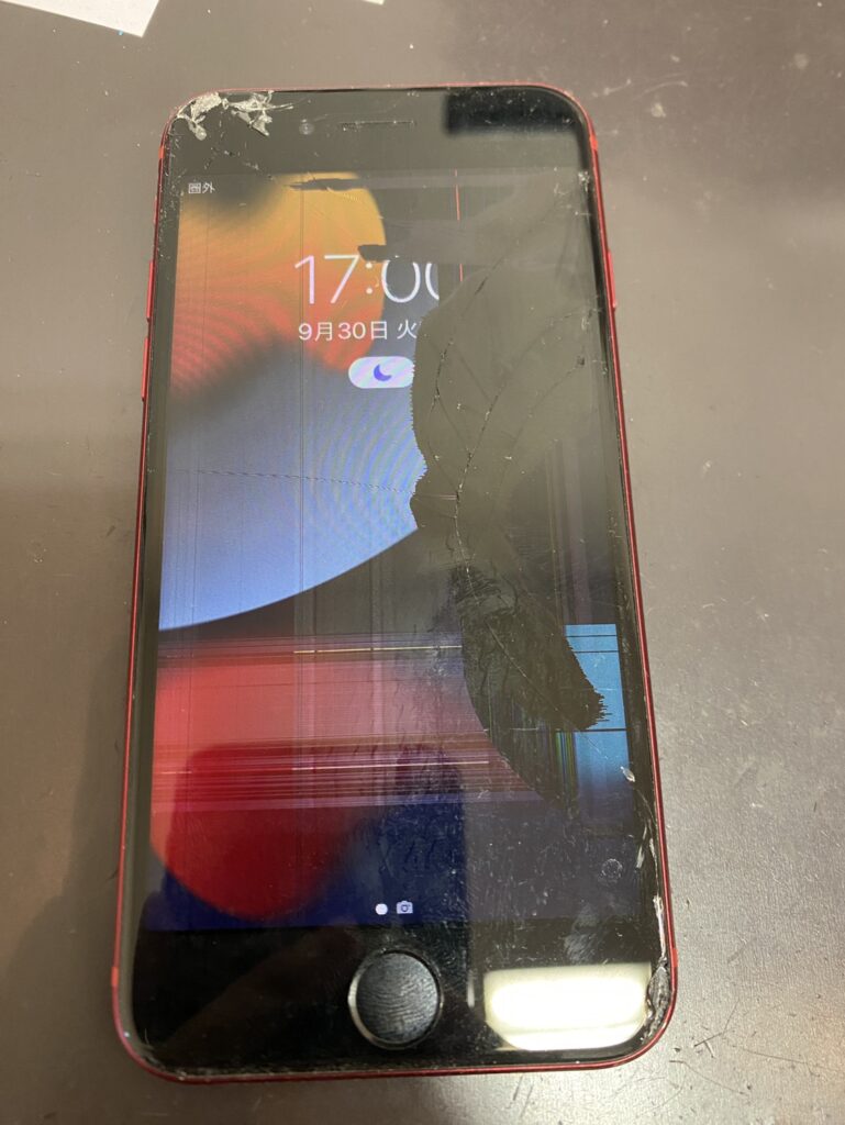 iPhoneSE2 液晶漏れ
