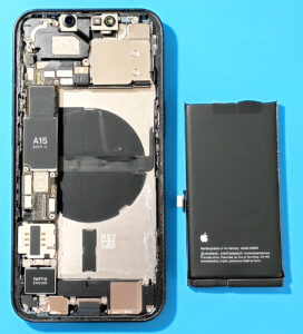 iPhone 13 バッテリー交換】大分市で即日対応・最大容量73％→100％へ