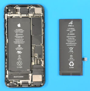 iPhone SE2 バッテリー交換】大分市で最大容量71％→100％へ！即日1