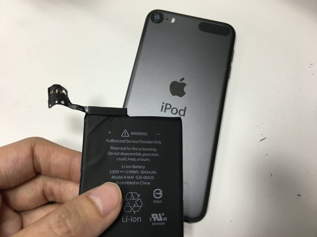 iPodtouch6のバッテリー交換