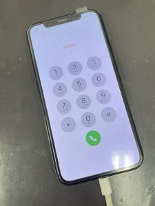 iPhone縦線修理後