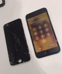 iPhone7ガラス交換