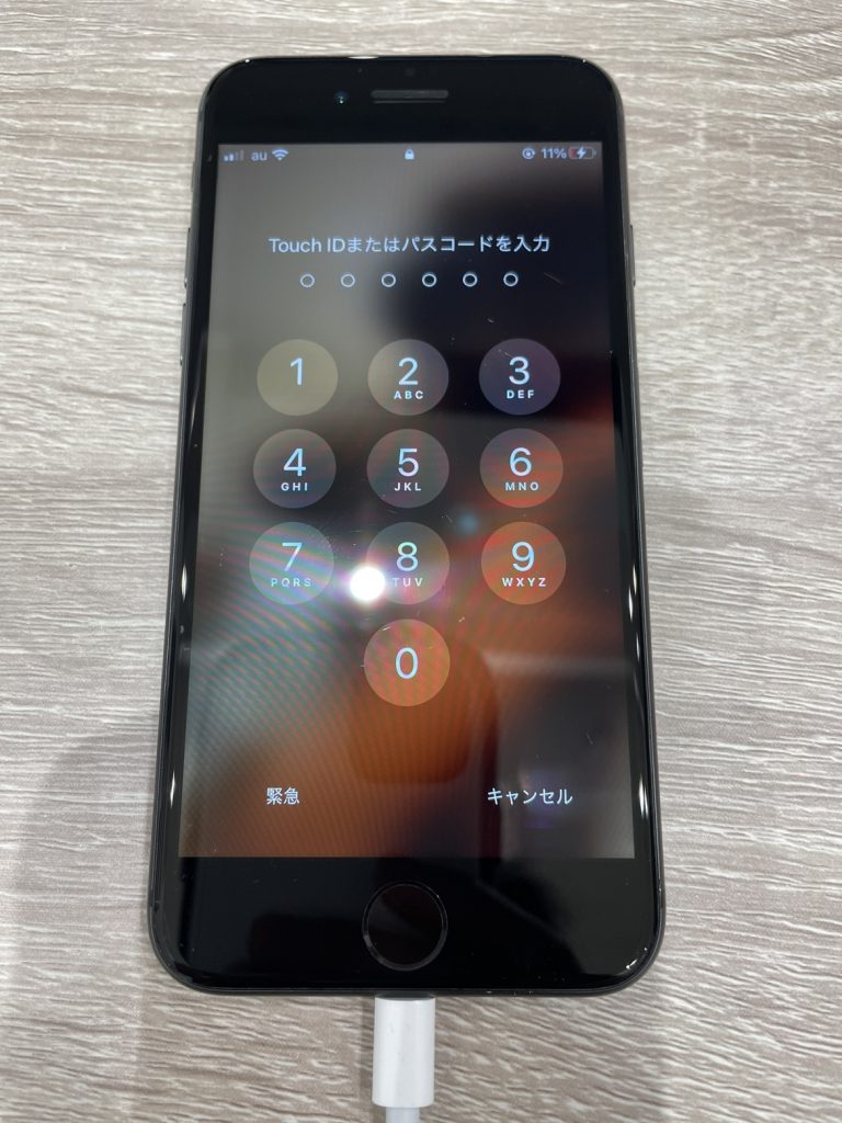 充電口交換後　充電ができるようになったiPhone　スマホスピタル