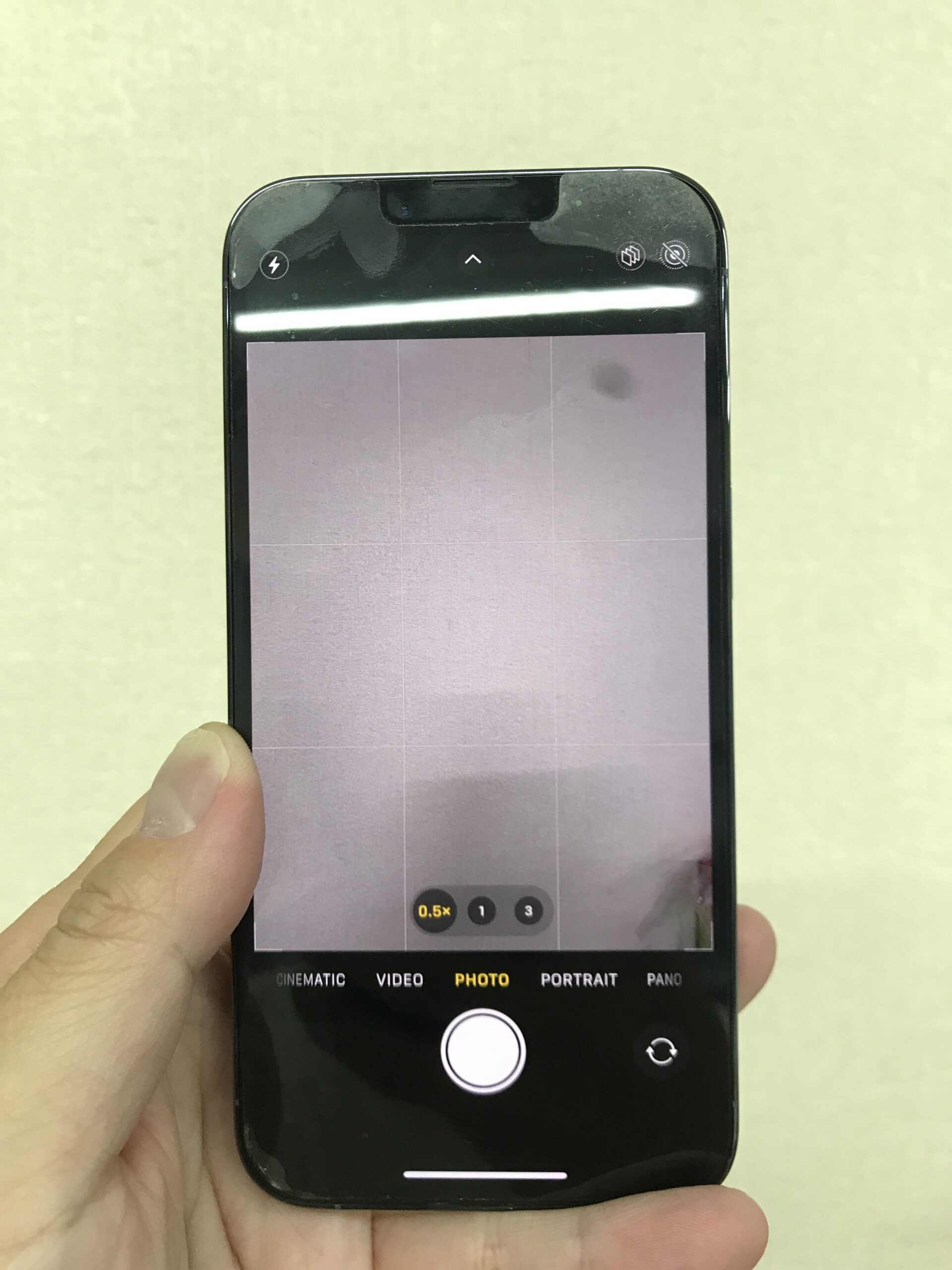 iPhone13Pro】カメラを起動したら黒い点のようなものが映り込む…バック