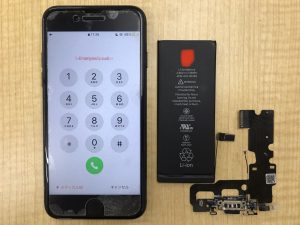 iPhone7 充電口+バッテリー