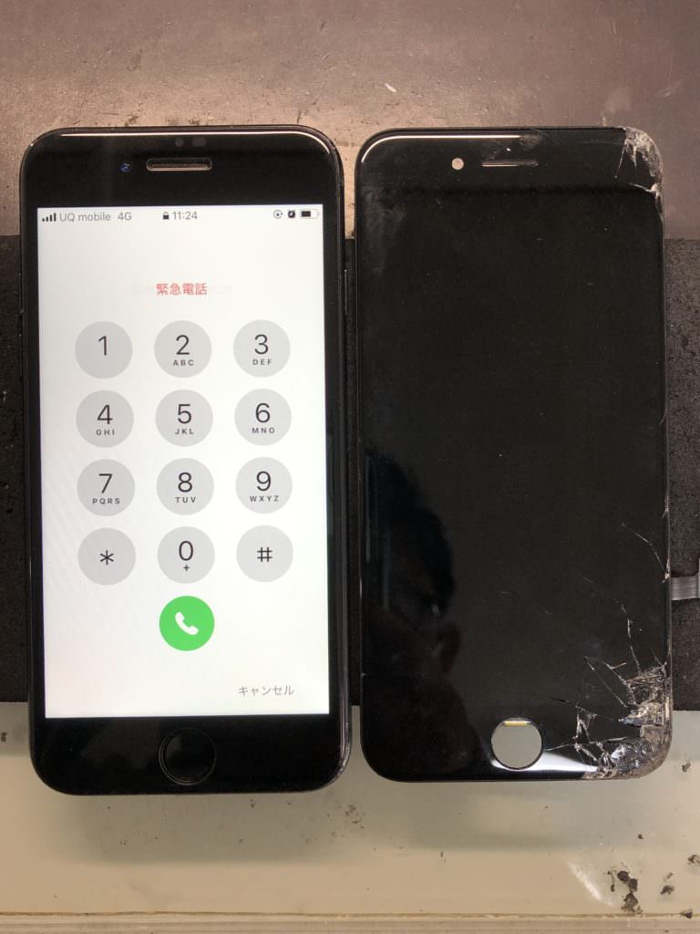 iPhone7 画面割れ