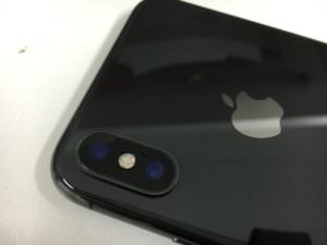 リアカメラレンズ交換修理後のアイフォンX(テン)