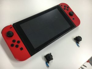 ジョイコンのアナログスティックを交換したNintendo Switch