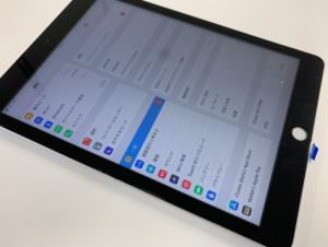 表面ガラス交換修理後のアイパッド第6世代