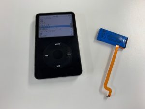 バッテリーを新品に交換したiPod classic第5世代