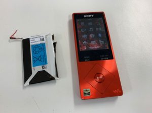 バッテリーを新品に交換したNW-A25