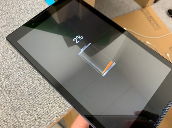 充電が溜まるようになったLenovo Tab2