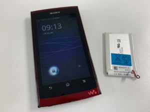 バッテリーを新品に交換したNW-Z1070