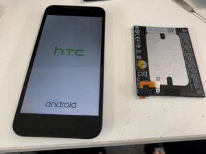 バッテリー交換修理後のHTC J butterfly(HTL23)