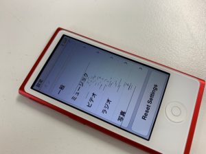 液晶画面に黒い線が入るiPod nano第7世代