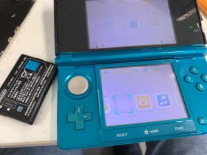 バッテリー交換修理後の3DS