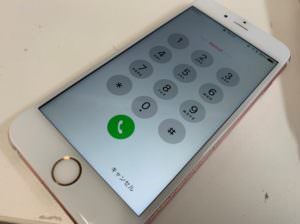 液晶ディスプレイ交換修理後のiPhone6s