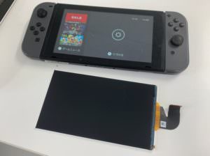 液晶画面交換修理後の操作出来るようになったNintendo Switch