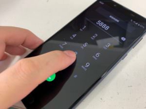 液晶画面交換修理後の操作出来るよういんなったAQUOS sense2