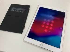 電池パック交換修理後のiPad Air2