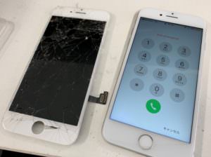 液晶画面交換修理後の新品同様のiPhone7