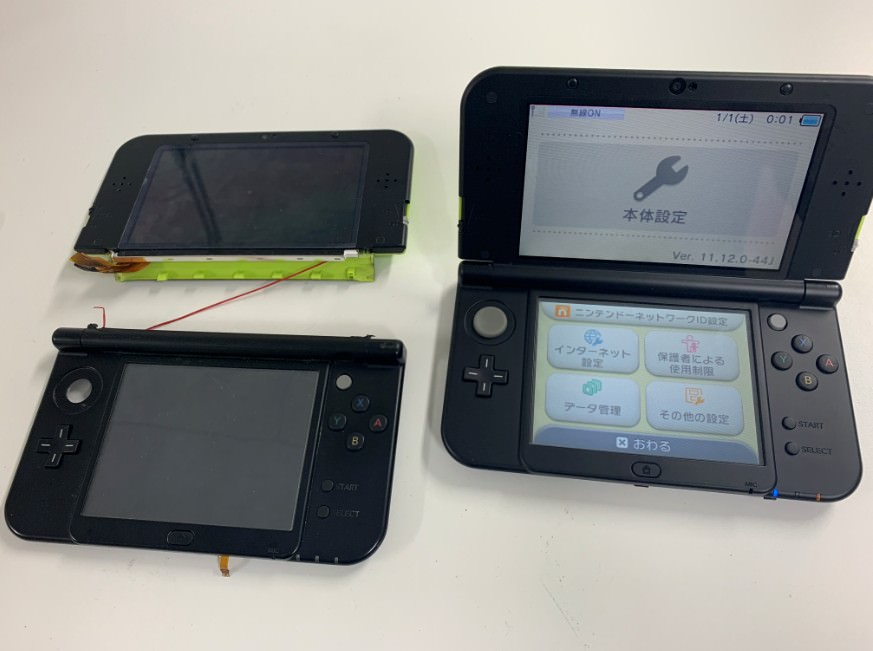 3DSが真っ二つに折れた！本体内の基板入れ替えでデータそのまま消えず