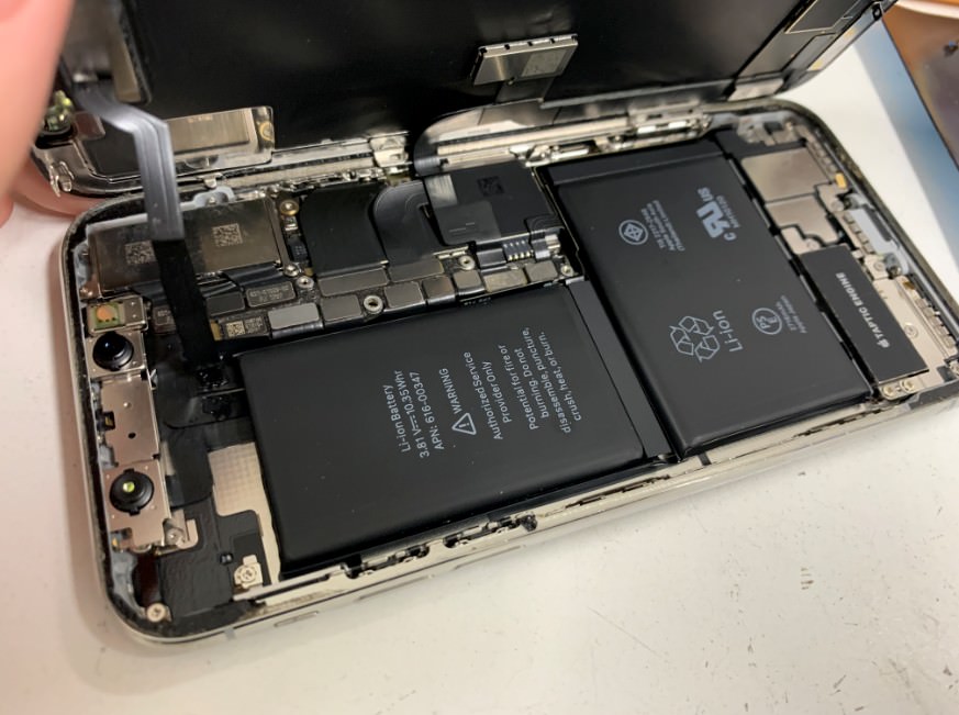 画面を開いたiPhoneX