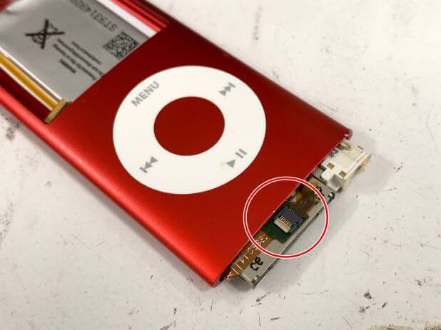 iPod nano 第4世代のバッテリー交換で電源が入らない症状が改善！当日