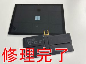 バッテリー交換修理後のSurface Pro6