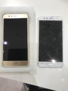 HuaweiP10Lite画面割れカラーチェンジ