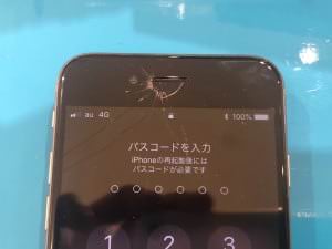 iPhone6画面割れ操作不可②