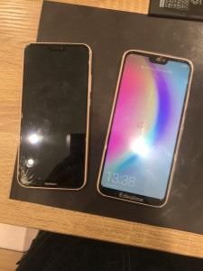 HUAWEI P20Lite 画面割れ修理　札幌駅直結　大丸