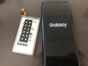 GalaxyS8+バッテリー交換後