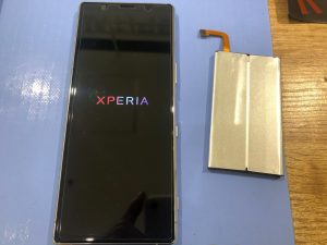 Xperia 5バッテリー交換後