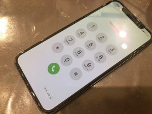 iPhone X画面修理後